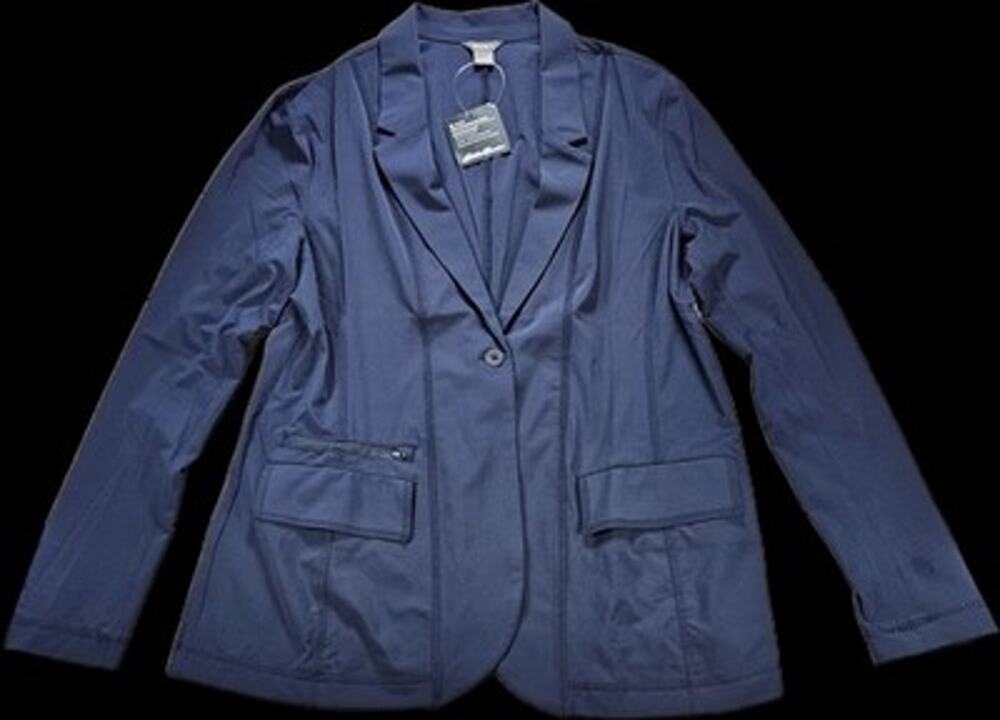 Eddie Bauer Women’s Departure Blazer Size 12. NWT. Navy blue.